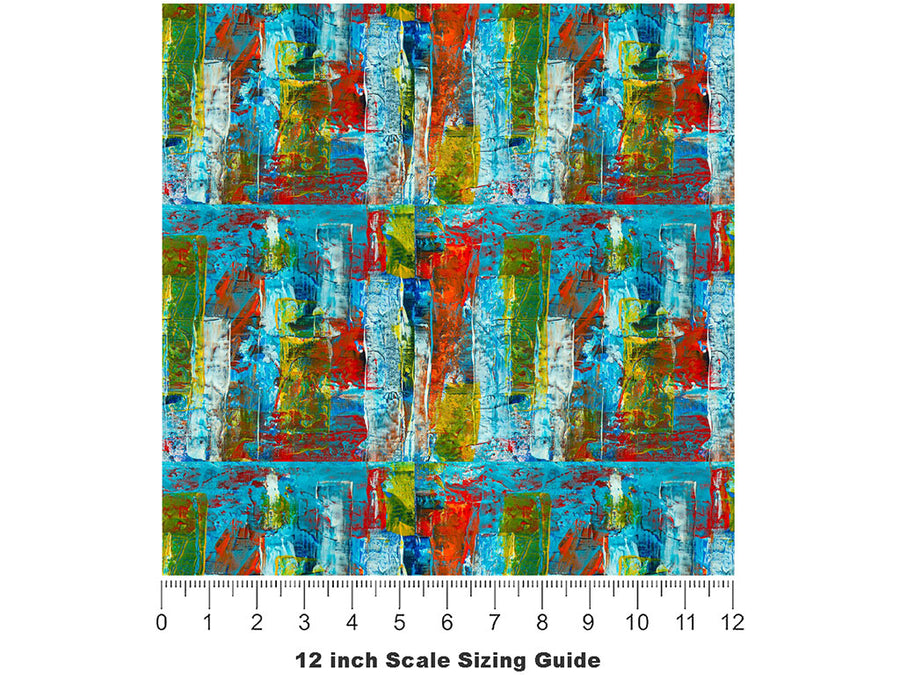 Heaven Spot Graffiti Vinyl Film Pattern Size 12 inch Scale~Rwraps Heaven Spot Graffiti Sizing Chart~2