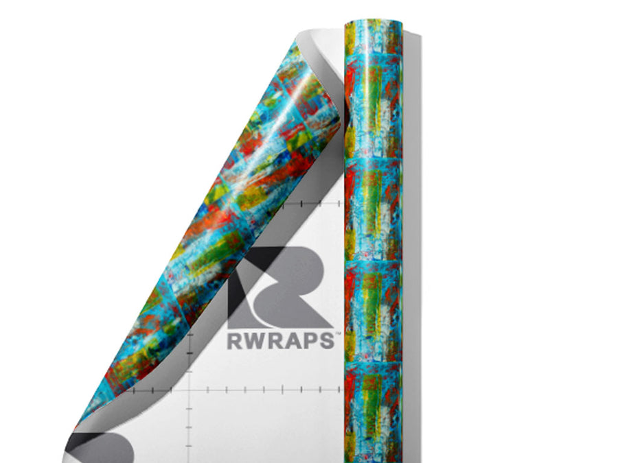 Heaven Spot Graffiti Wrap Film Sheets~Rwraps Series 914 Heaven Spot Graffiti Scrolled Sheet~3