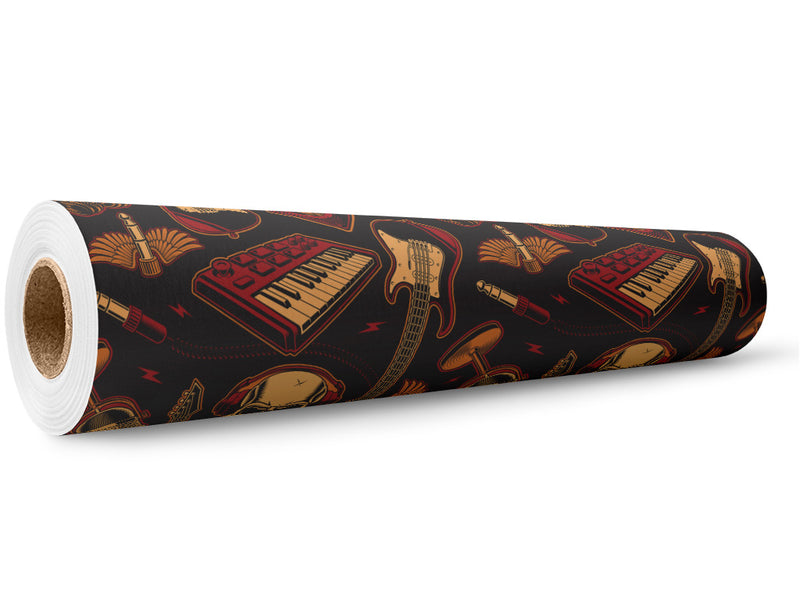 Heavy Metal Music Wrap Film Wholesale Roll~Rwraps Series 914 Digitally Printed Vinyl Roll~5