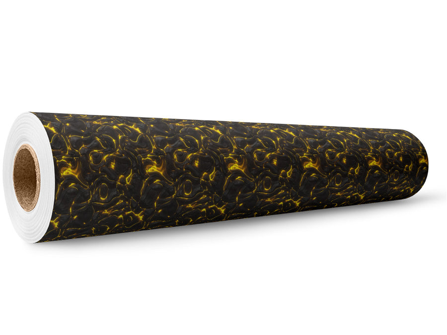Heed My Warning Lava Wrap Film Wholesale Roll~Rwraps Series 914 Digitally Printed Vinyl Roll~5