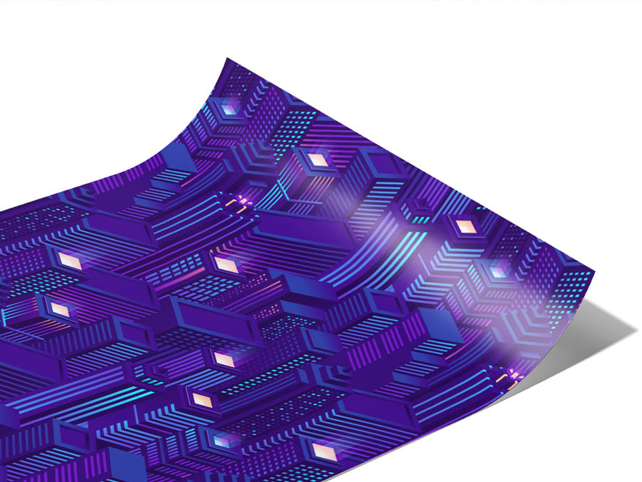 Helicopter View Cityscape Vinyl Wraps~Rwraps Series 914 Digitally Printed Vinyl Wrap~1