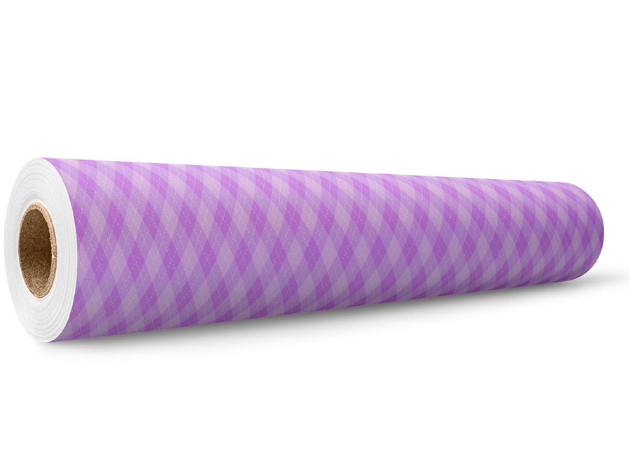 Heliotrope Dance Argyle Wrap Film Wholesale Roll~Rwraps Series 914 Digitally Printed Vinyl Roll~5
