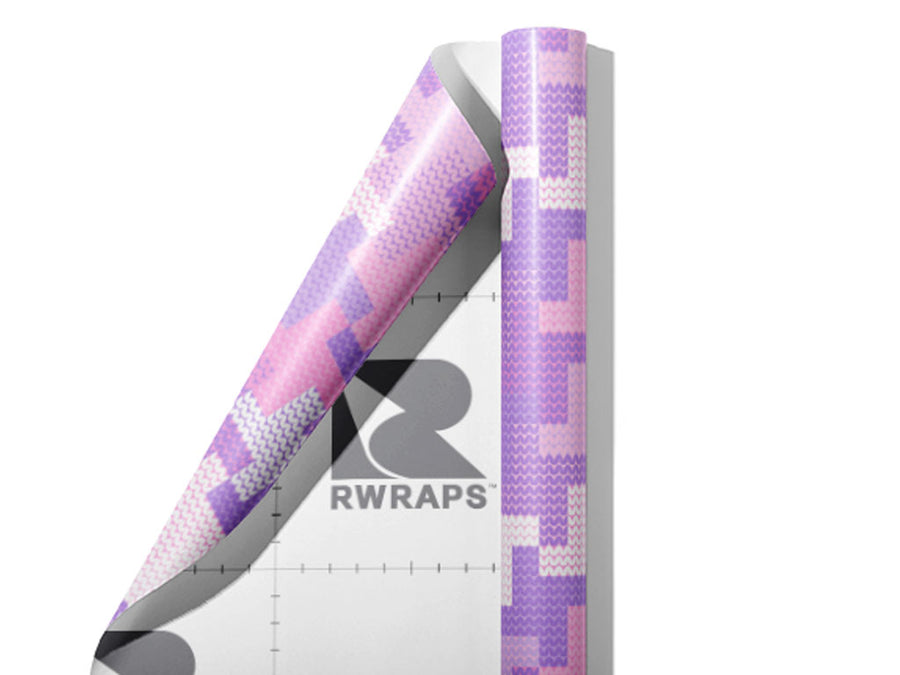 Heliotrope Tunes Mosaic Wrap Film Sheets~Rwraps Series 914 Heliotrope Tunes Mosaic Scrolled Sheet~3
