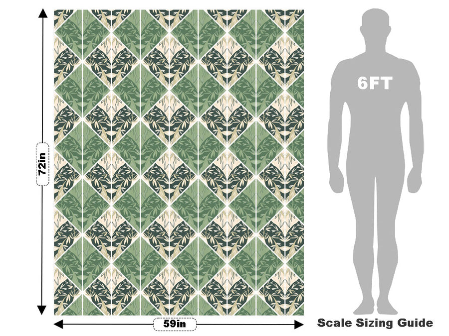 Hellebores Tile Vehicle Wrap Scale~Rwraps Series 914 Hellebores Tile Measurements~2