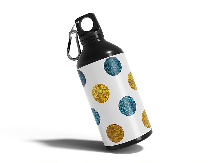 hello goodbye polka dot Water Bottle DIY Stickers