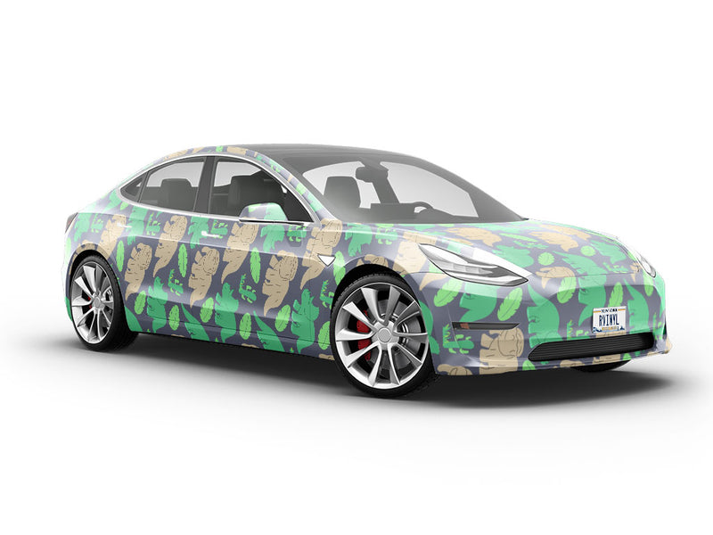 Herbivorous Parade Dinosaur Vehicle Vinyl Wrap