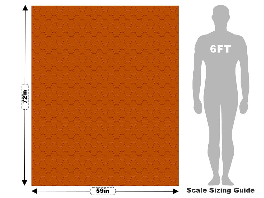 Hexagonal Tile Vehicle Wrap Scale~Rwraps Series 914 Hexagonal Tile Measurements~2