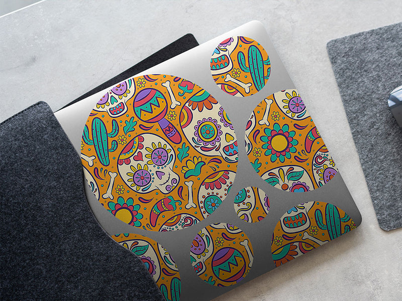 hey sugar skull and bones DIY Laptop Stickers