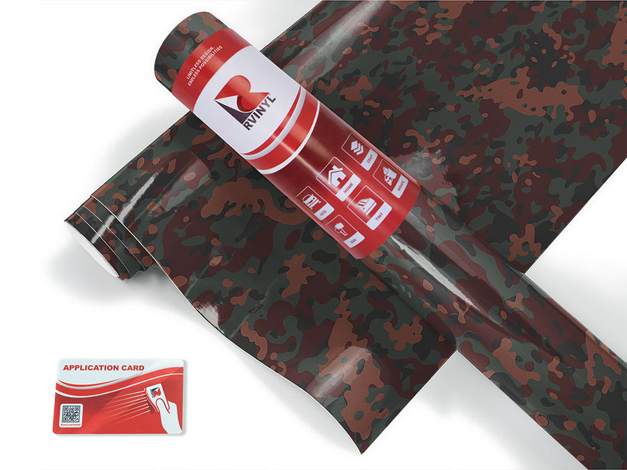 hickory flecktarn camouflage Craft Vinyl Roll
