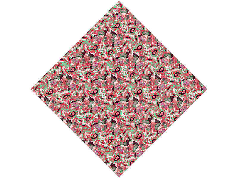 Hidden Hibiscus Paisley Vinyl Wrap Pattern