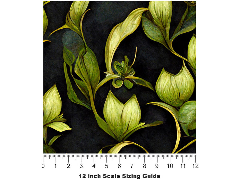 Hidden Ivy Floral Vinyl Film Pattern Size 12 inch Scale~Rwraps Hidden Ivy Floral Sizing Chart~2