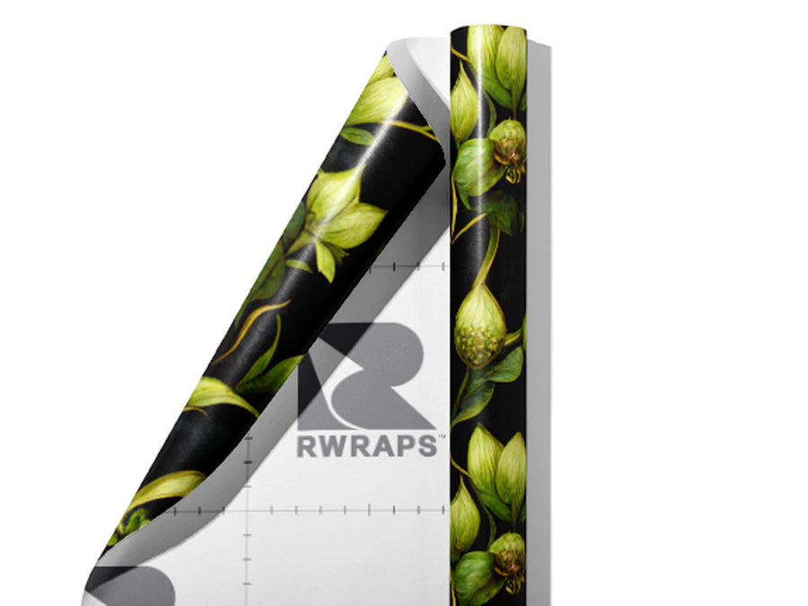 Hidden Ivy Floral Wrap Film Sheets~Rwraps Series 914 Hidden Ivy Floral Scrolled Sheet~3