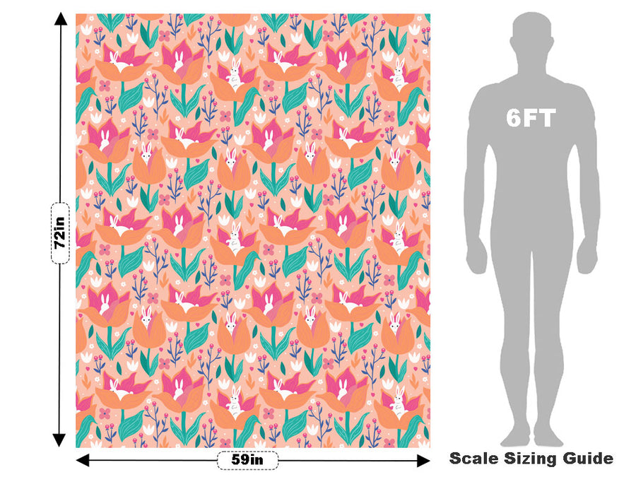 Hidden Tulips Animal Vehicle Wrap Scale~Rwraps Series 914 Hidden Tulips Animal Measurements~1
