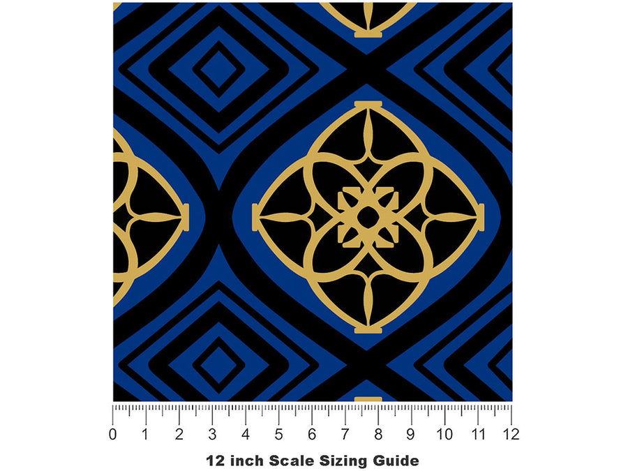 Hidden Wonders Art Deco Vinyl Film Pattern Size 12 inch Scale~Rwraps Hidden Wonders Art Deco Sizing Chart~2