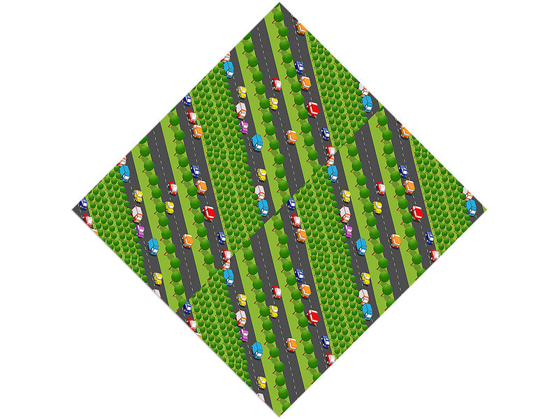 Highway Commute Cityscape Vinyl Wrap Pattern