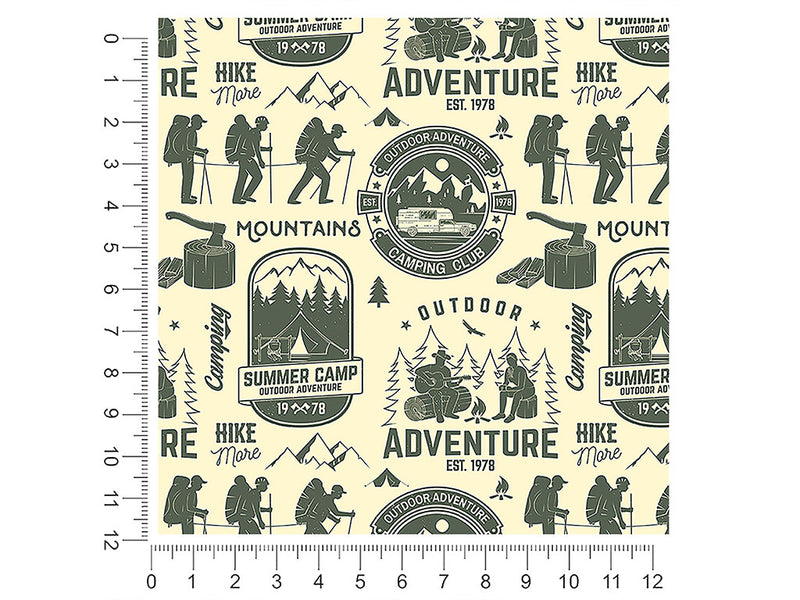 hike more camping 1ft x 1ft Craft Sheets