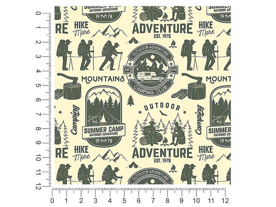 hike more camping 1ft x 1ft Craft Sheets