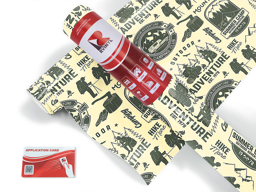 hike more camping Craft Vinyl Roll