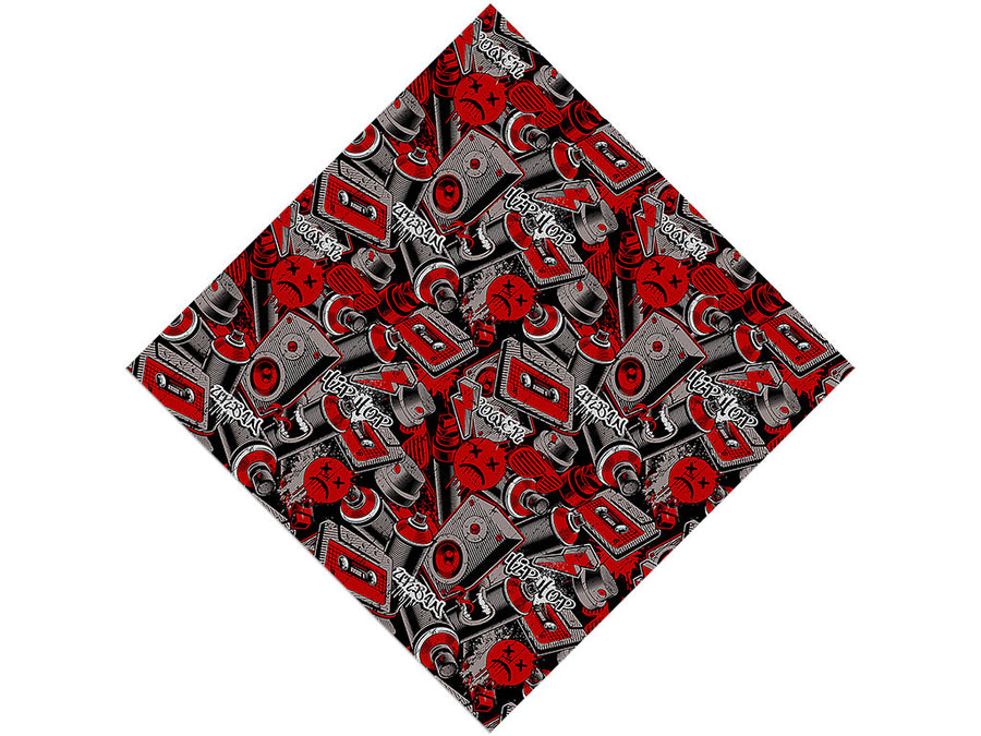 Hip Hop Beats Graffiti Vinyl Wrap Pattern