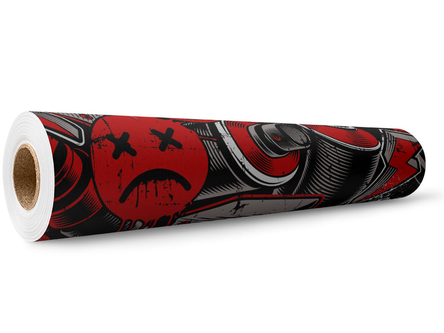 Hip Hop Beats Graffiti Wrap Film Wholesale Roll~Rwraps Series 914 Digitally Printed Vinyl Roll~5