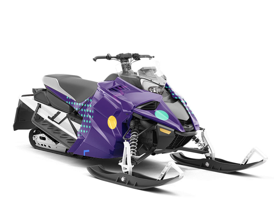 His Dreams Abstract Custom Wrapped Snowmobile