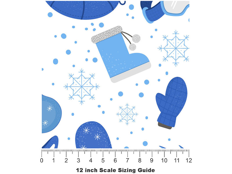 Hitting Slopes Sport Vinyl Film Pattern Size 12 inch Scale~Rwraps Hitting Slopes Sport Sizing Chart~2