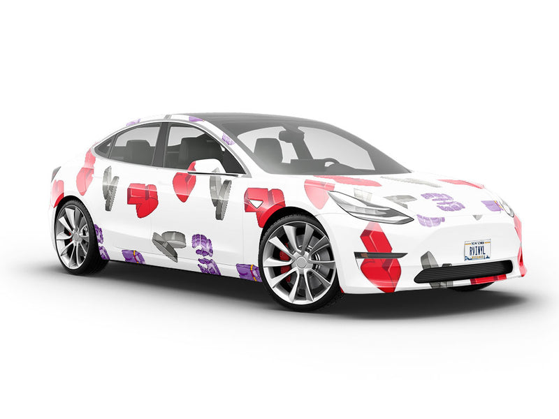 Hockey Gloves Sport Vehicle Vinyl Wrap