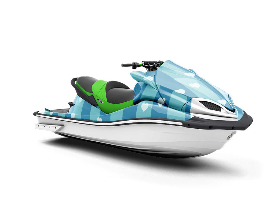 Hole Punched Heart Jet Ski Vinyl Customized Wrap