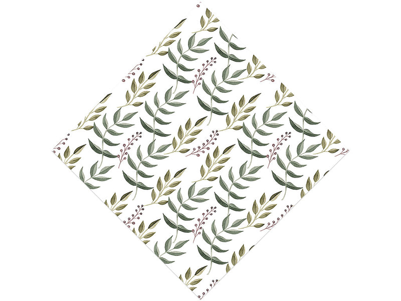 Holiday Fern Floral Vinyl Wrap Pattern