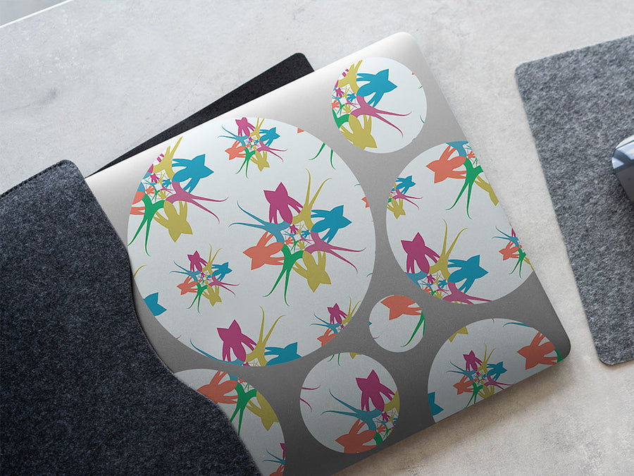 holiday party abstract geometric DIY Laptop Stickers