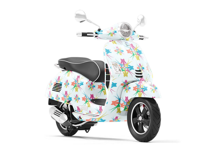 Holiday Party Abstract Vespa Scooter Wrap Film