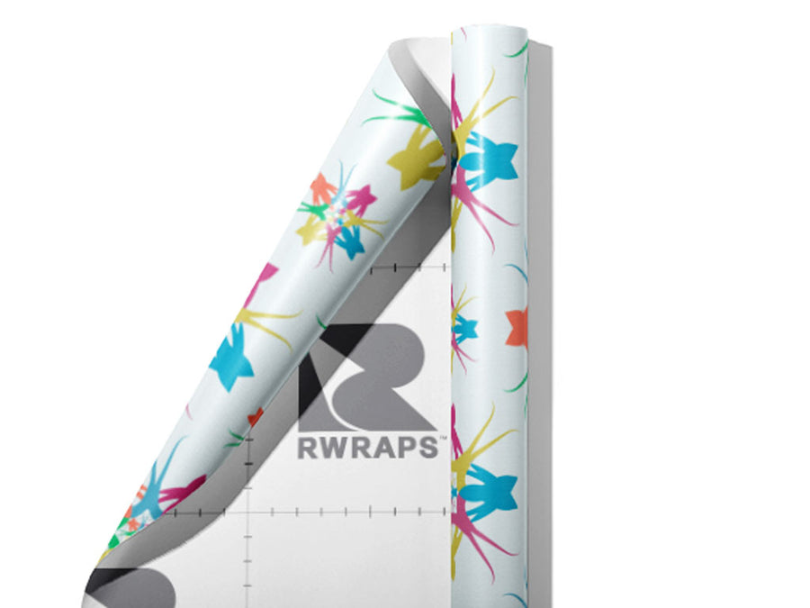 Holiday Party Abstract Wrap Film Sheets~Rwraps Series 914 Holiday Party Abstract Scrolled Sheet~3