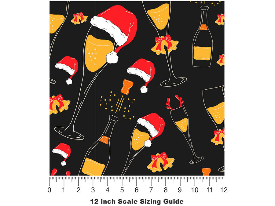 Holiday Spirit Alcohol Vinyl Film Pattern Size 12 inch Scale~Rwraps Holiday Spirit Alcohol Sizing Chart~2