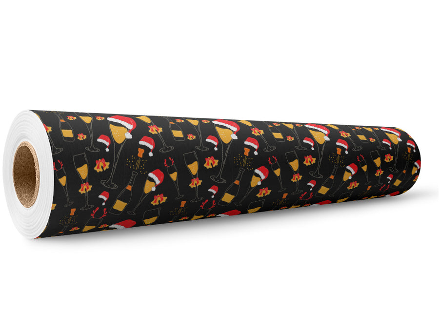 Holiday Spirit Alcohol Wrap Film Wholesale Roll~Rwraps Series 914 Digitally Printed Vinyl Roll~5