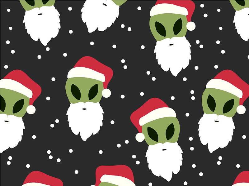 Holly Jolly Science Fiction Vinyl Wrap Pattern~Rwraps Series 914 Digitally Printed Vinyl Wrap~0