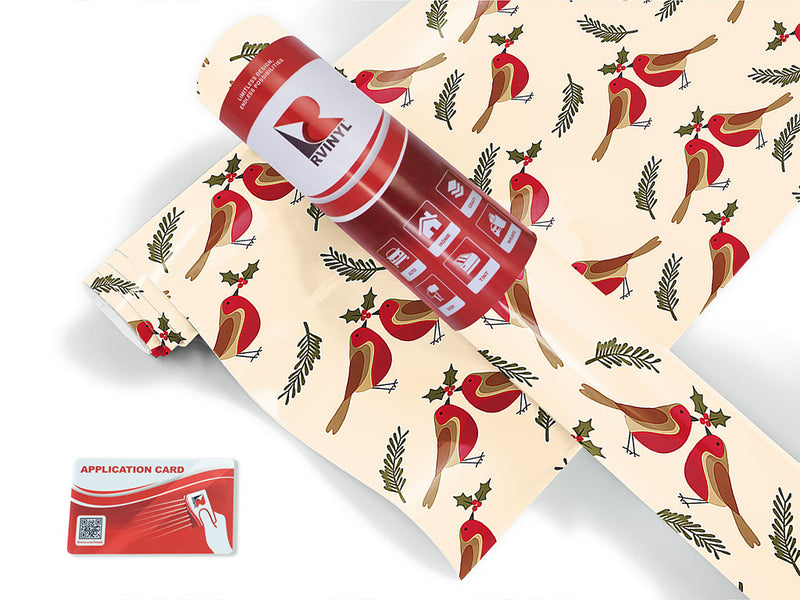 holly jolly bird Craft Vinyl Roll