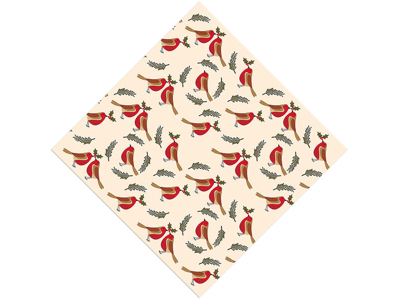 Holly Jolly Birds Vinyl Wrap Pattern