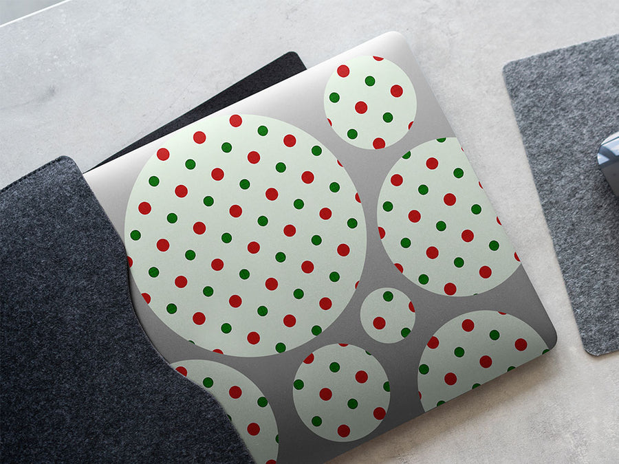 holly jolly polka dot DIY Laptop Stickers
