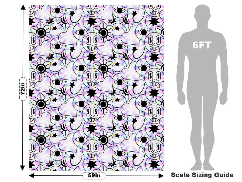 Holographic Earth Sticker Bomb Vehicle Wrap Scale~Rwraps Series 914 Holographic Earth Sticker Bomb Measurements~2