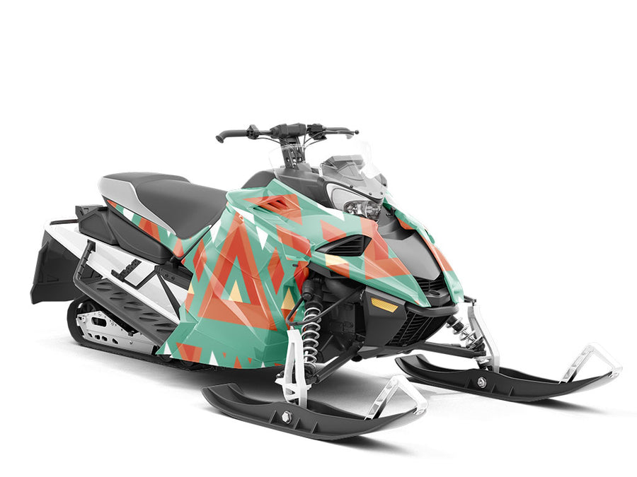 Holy Mountain Art Deco Custom Wrapped Snowmobile