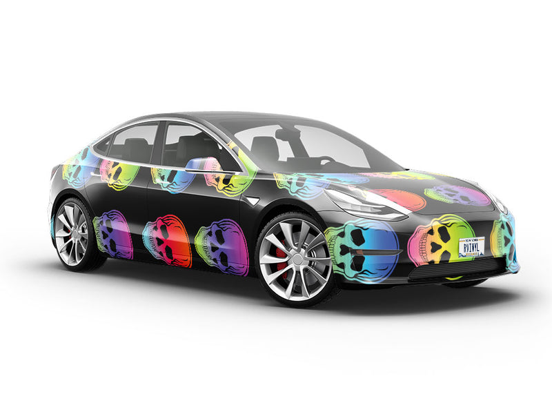 Hombre Skulls Tattoo Vehicle Vinyl Wrap
