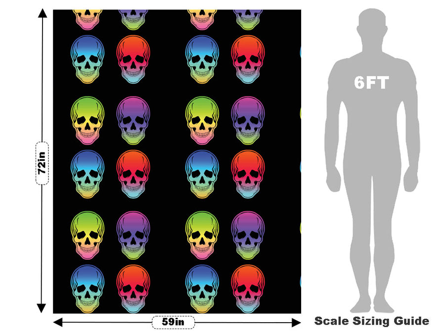 Hombre Skulls Tattoo Vehicle Wrap Scale~Rwraps Series 914 Hombre Skulls Tattoo Measurements~1