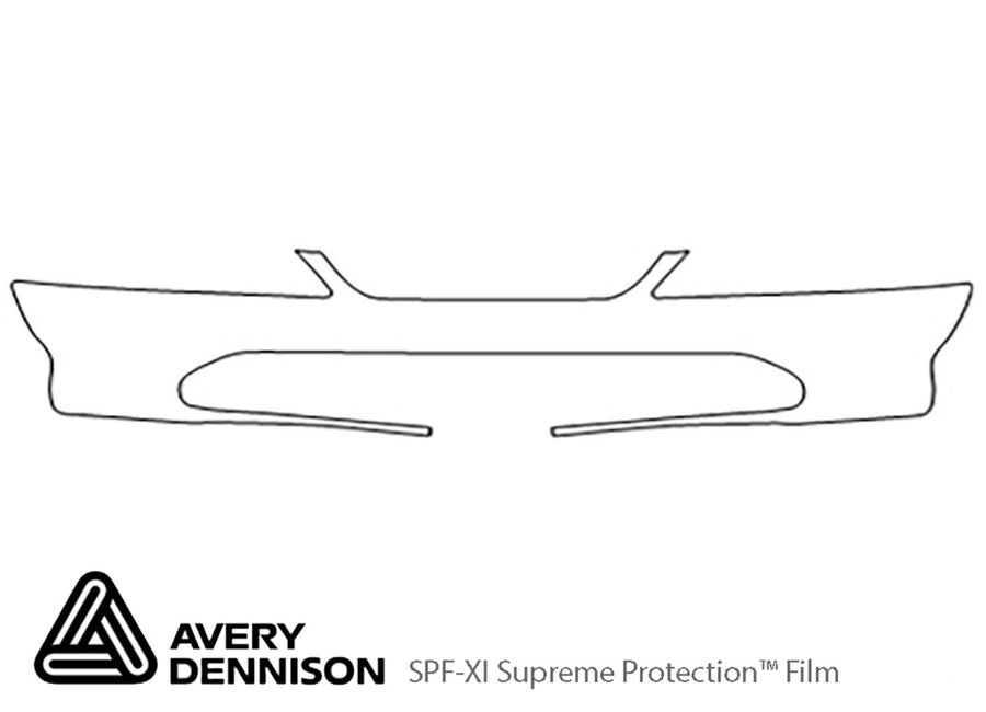accord Avery Dennison Clear Bra Bumper Precut PPF Diagram