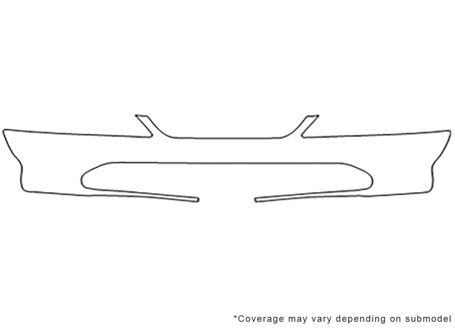 accord 3M Clear Bra Bumper Precut PPF Diagram