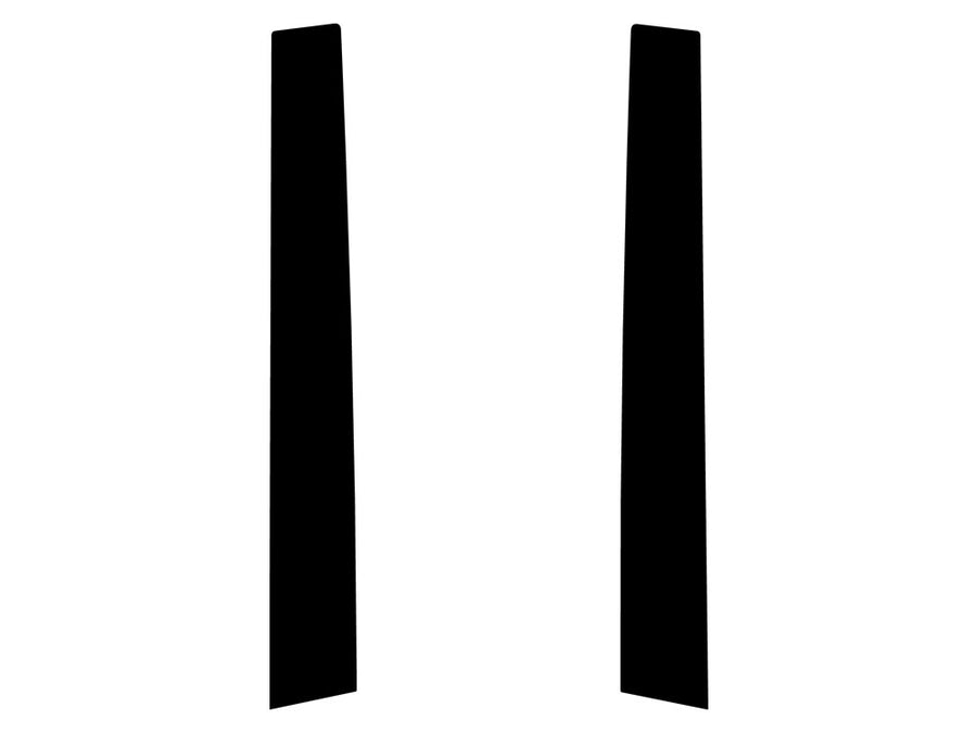 honda accord 1998-2002 (coupe) Matte Black Pillar Trim Diagram