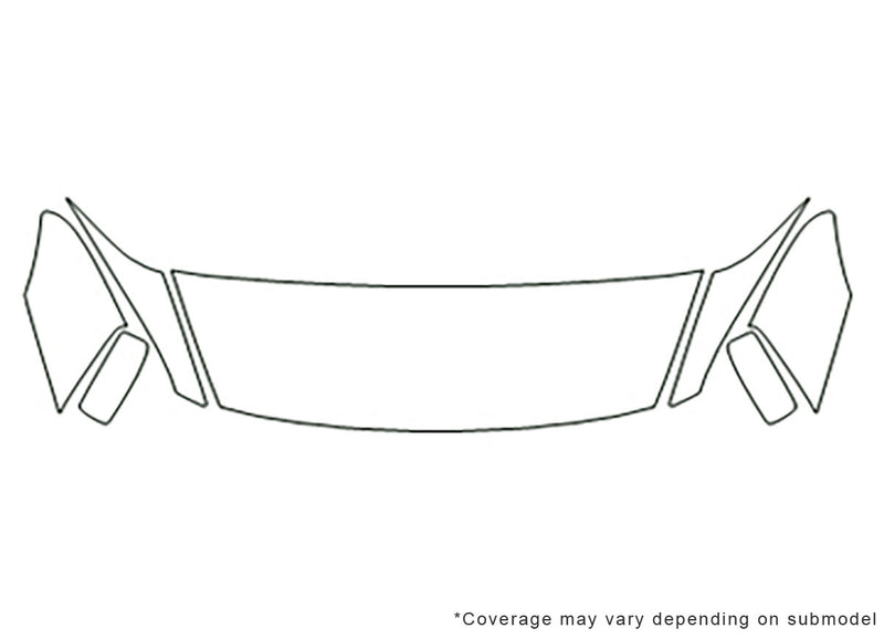 accord 3M Clear Bra Hood Precut PPF Diagram