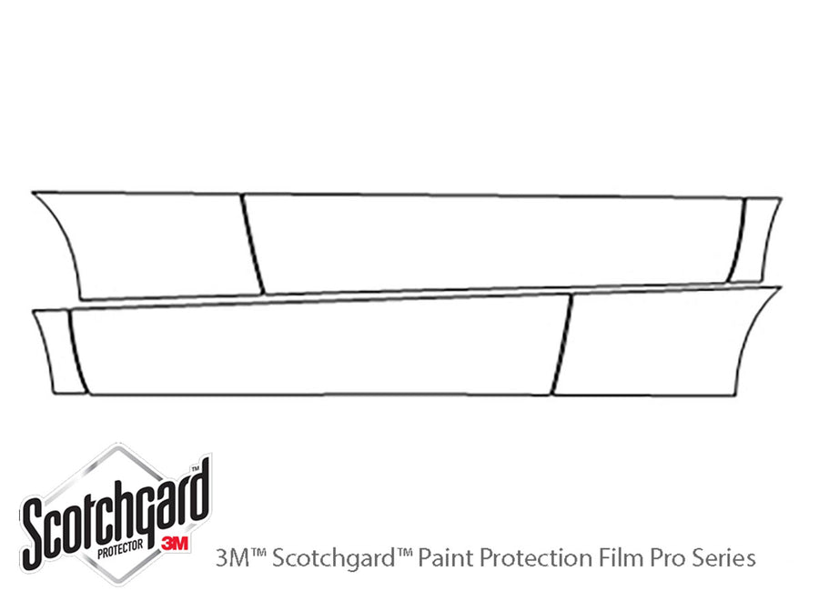 accord 3M Clear Bra Door Cup Precut PPF Diagram