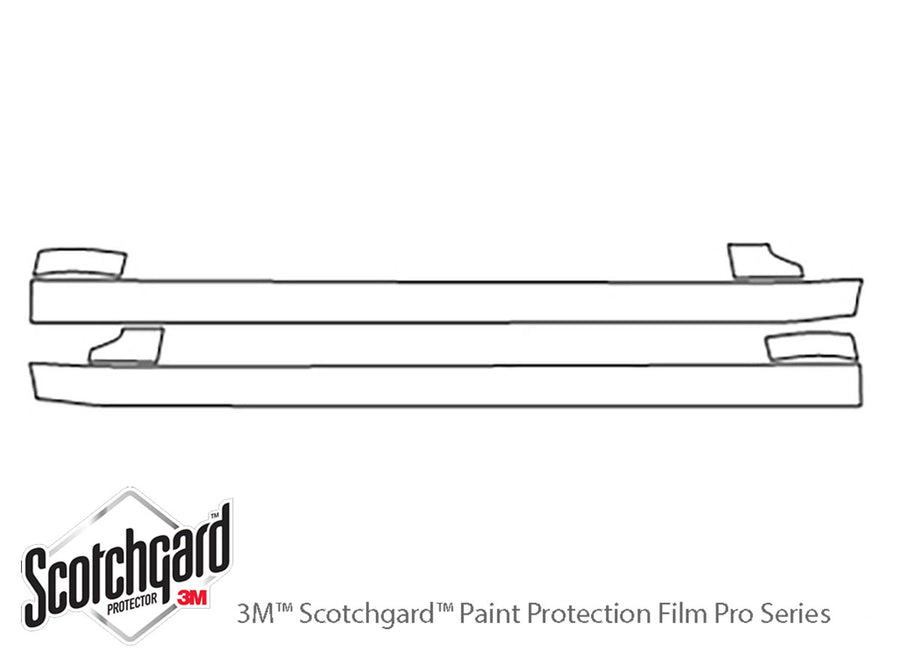 accord 3M Clear Bra Door Cup Precut PPF Diagram