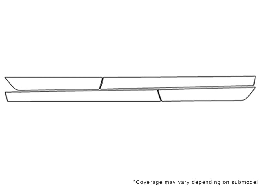 accord 3M Clear Bra Door Cup Precut PPF Diagram