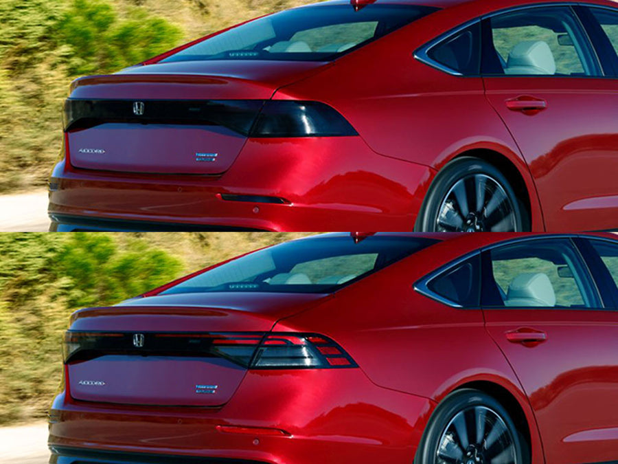 accord Before and After Smoked Taillights